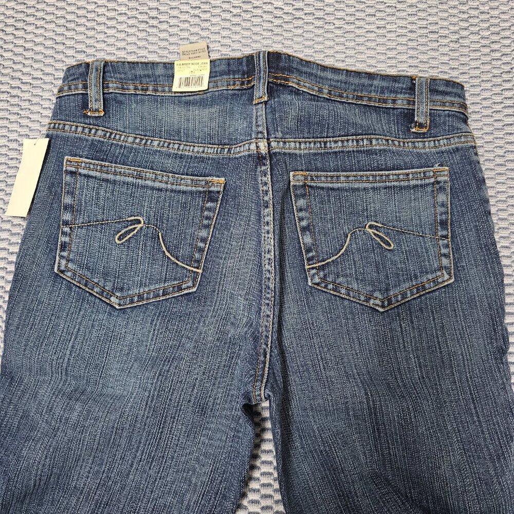 NEW Faded Glory Women's Missy Bootcut Jeans Dark Wash Stretch - Size 4 Size 28 - Picture 7 of 11